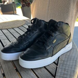 Puma Black and White Men's high top sneakers